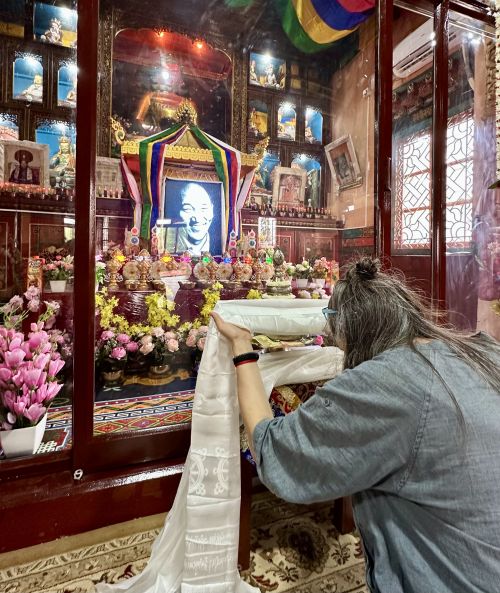 Rendre hommage à Rinpoché  / Paying respects to Rinpoche 