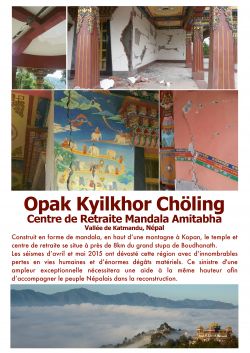 Restauration du Centre de méditation Mandala de Amitabha «Opak Kyilkhor Chöling». Kapan, Népal