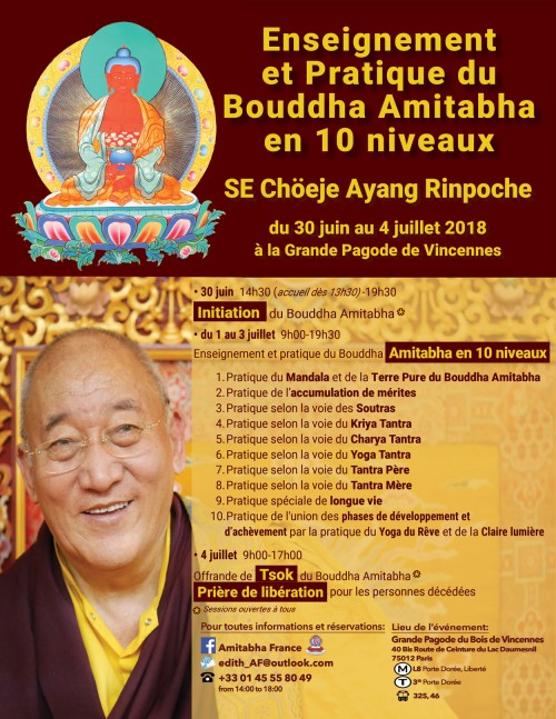 Enseignements et la pratique du Bouddha Amitabha en dix niveaux